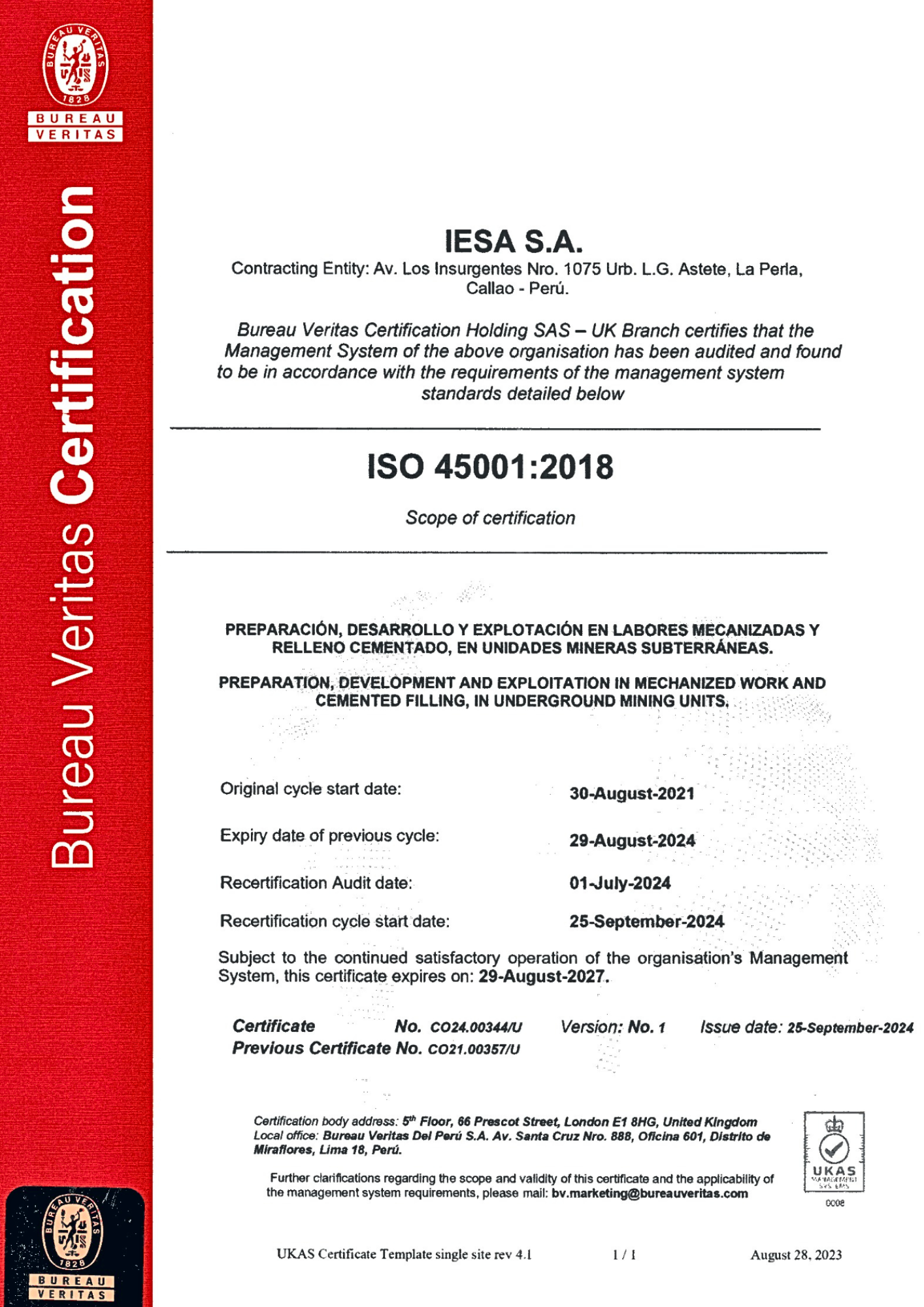 Sistema de Gestión de Calidad (ISO 9001:2015)